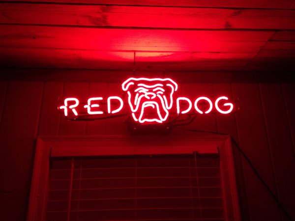Red Dog Sign